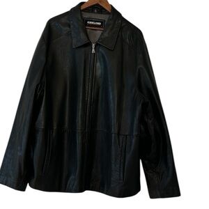 Kirkland Signature Black Leather Jacket